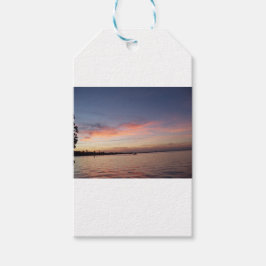 Sunset over Florida Bay, Nyckel Largo FL Presentetikett