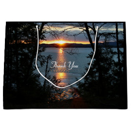 Sunset over Forest Sjö Gift Bag