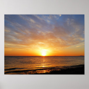 SUNSET ÖVER HAVET POSTER