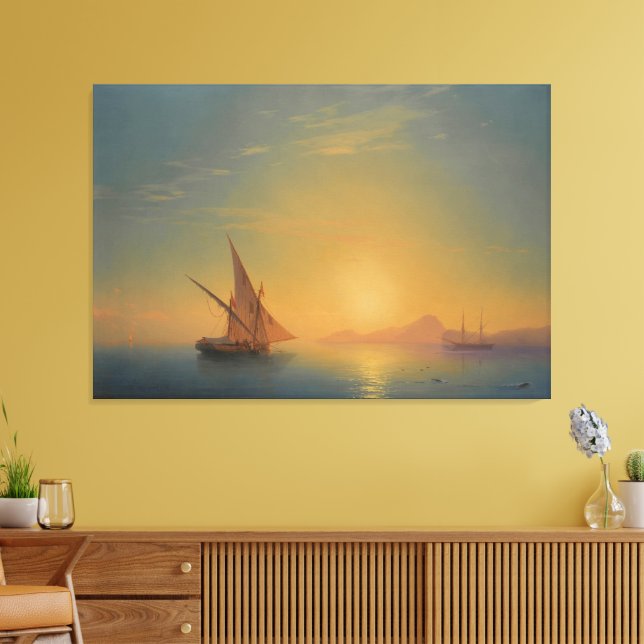 Sunset Over Ischia Canvastryck (Insitu (Vardagsrum))