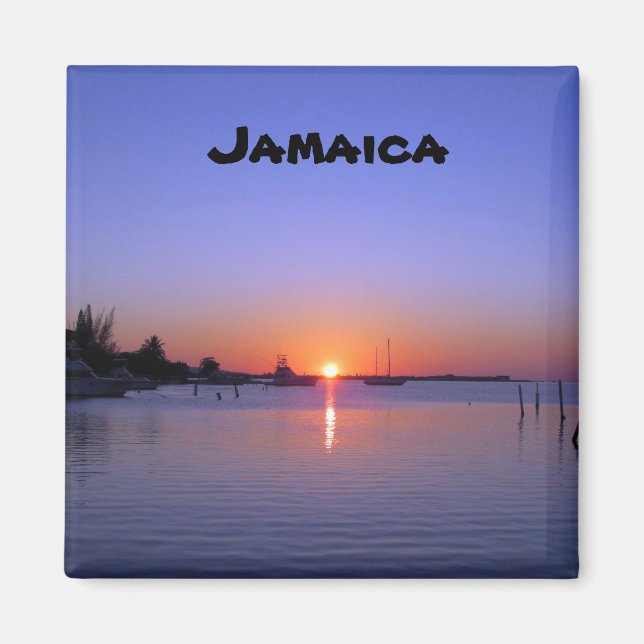 SUNSET ÖVER JAMAICA MAGNET (Framsidan)