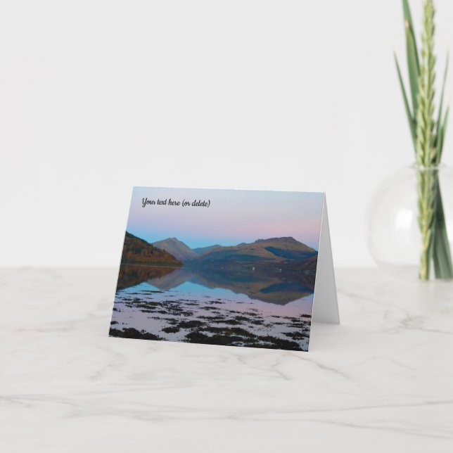 Sunset over Loch Fyne, Inveraray, Scotland Tack Kort (Framsida)