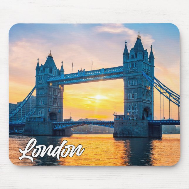 Sunset Over London, England, Förenade kungariket Musmatta (Framsidan)