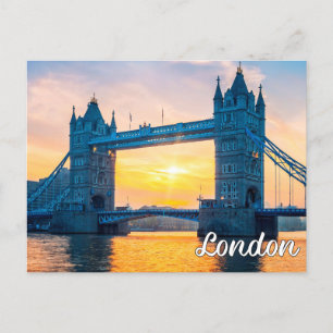 Sunset Over London, England, Förenade kungariket Vykort