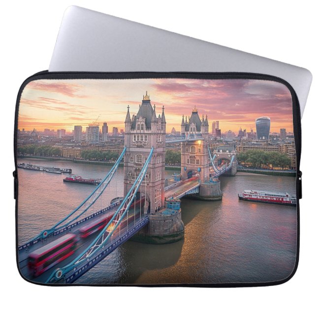 Sunset over London Laptop Fodral (Framsidan)