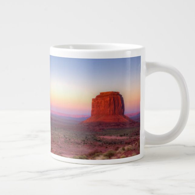 Sunset over Monument Valley Arizona Jumbo Mugg (Höger)