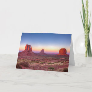 Sunset over Monument Valley Arizona Kort