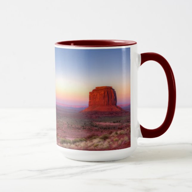 Sunset over Monument Valley Arizona Mugg (Höger)