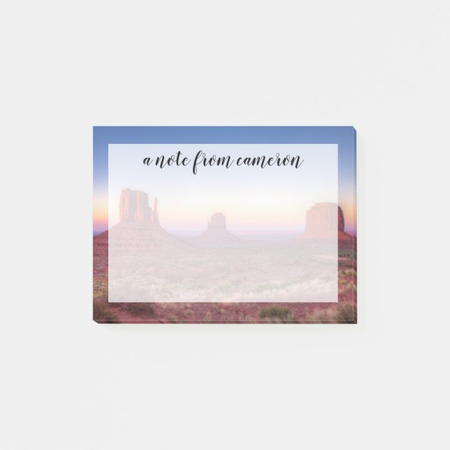 Sunset over Monument Valley Arizona Post-it Block (Framsida)