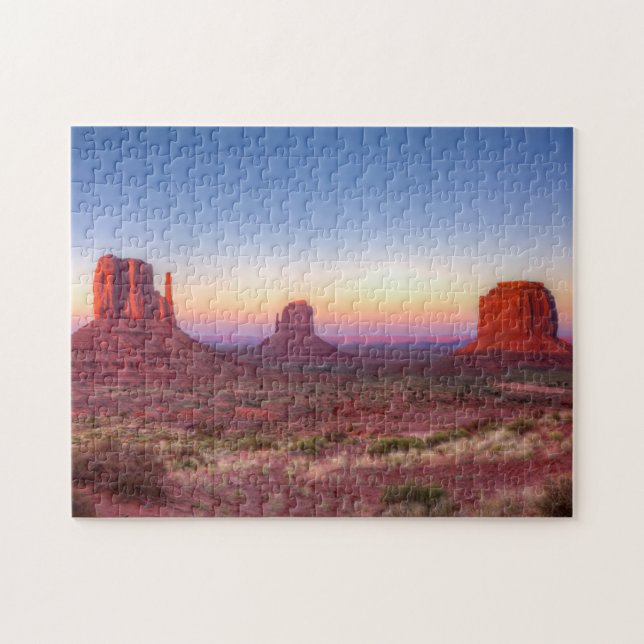 Sunset over Monument Valley Arizona Pussel (Horisontell)