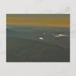 Sunset över Petit Jean River Valley, Arkansas Vykort