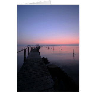 SUNSET ÖVER POOLHARBOUR, POOLE, DORSET, ENGLAND. HÄLSNINGSKORT