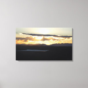 Sunset Over Rampart Reservoir Colorado Canvastryck