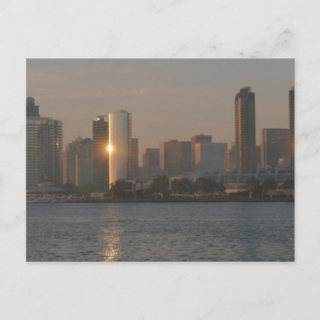 Sunset over San Diego Vykort (Framsida)