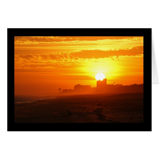 Sunset overlook Emerald Isle OBS Kort (Framsidan Horizontal)