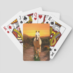 Sunset palomino spelkort