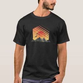 Sunset Panorama striped T Shirt
