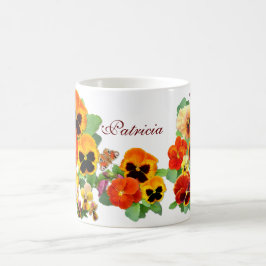 Sunset Pansies Kaffemugg