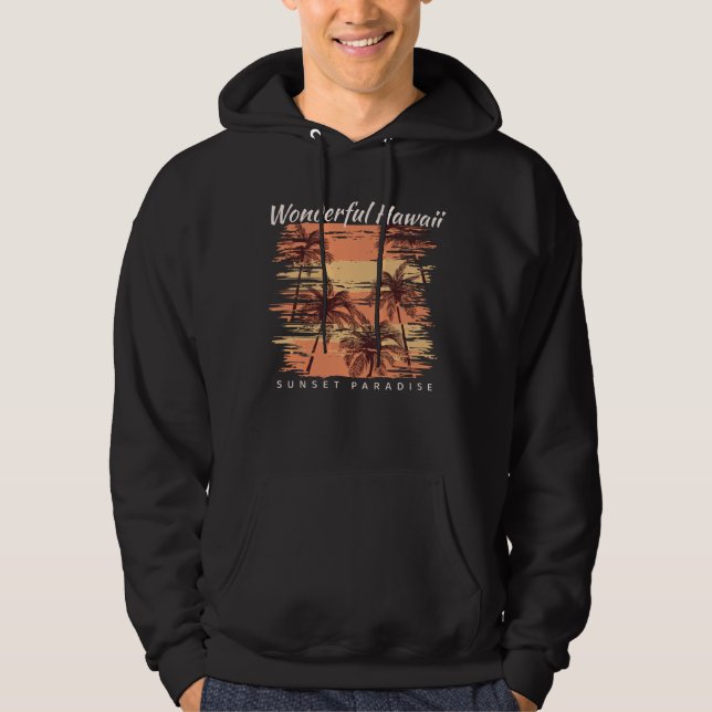 Sunset Paradise Hoodie (Framsida)