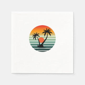 Sunset Paradise - Tropical Beach Vibes Pappersservett