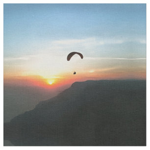 Sunset Paraglide Wanderlust Extreme Sports Art Tyg