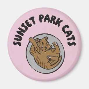 Sunset Park Cats Magnet Bobbin Rescue Kitten