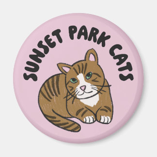 Sunset Park Cats | Magnet | Lenny Rescue Katt Söt