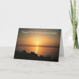 Sunset Personlig 55:e Bröllop-årsdagen Kort