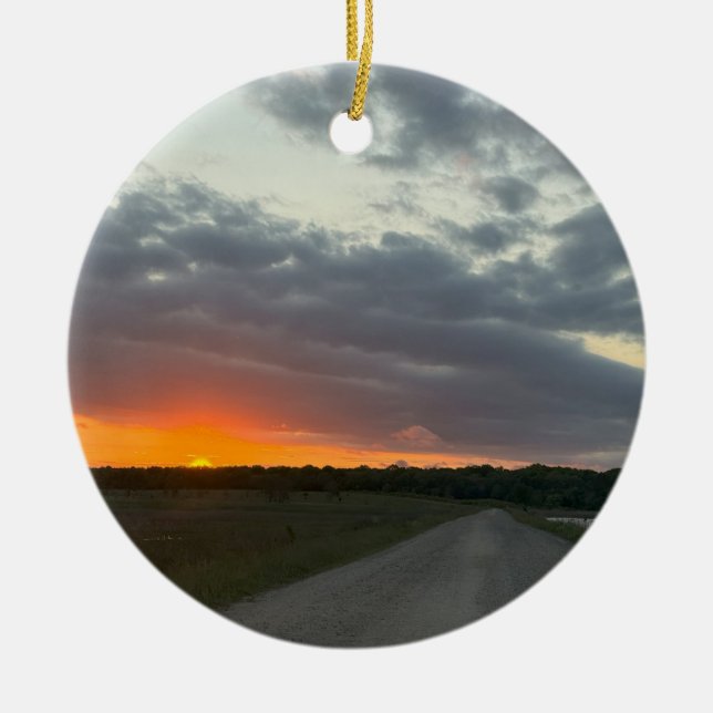 Sunset Photo Ornament (Framsidan)