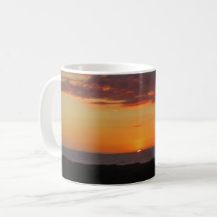 Sunset Photo Pacific Ocean Sol Setting Beach Kaffemugg