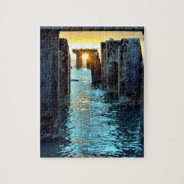 Sunset Pier Gasparilla Island - 8 x 10 - 110 pcs Pussel (Vertikal)