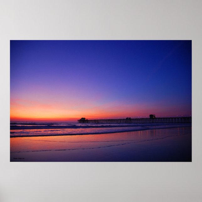 Sunset Pier Poster (Framsidan)