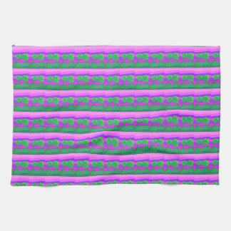 Sunset Pink Green Purple Kitchen Towel Kökshandduk