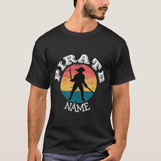 Sunset Pirat Party T-Shirt (Framsida)