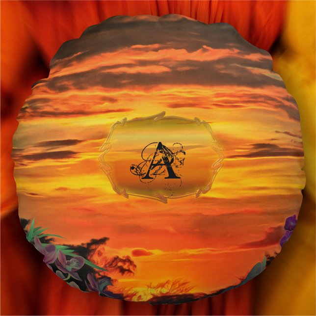 Sunset Plaza Marina 2584 Rund Kudde (Skapare uppladdad)