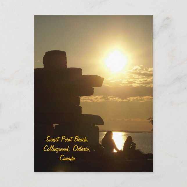 Sunset Point Beach, Collingwood, Onta.. Vykort (Framsida)
