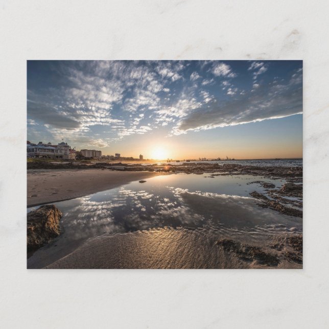 Sunset, Port Elizabeth, South Afrika Vykort (Framsida)