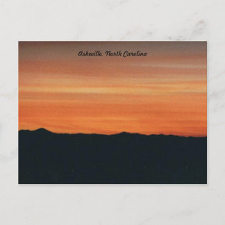 Sunset Post Card, Asheville, North Carolina Vykort
