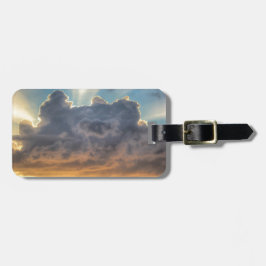 Sunset Rays of Light through Stormy Clouds Bagagebricka