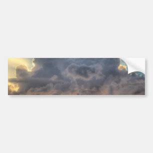 Sunset Rays of Light through Stormy Clouds Bildekal