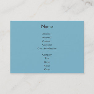 Sunset Rays Teal Blue Visitkort