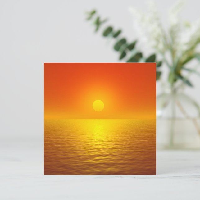 Sunset Reflection Stationery (Stående Fram)