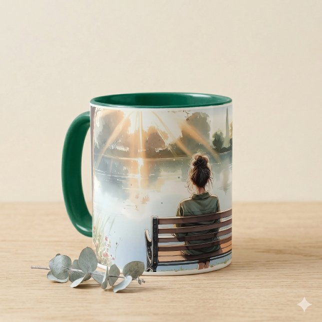 Sunset Reflections Lake Scene Mugg (Sunset Reflections Lake Scene Mug)