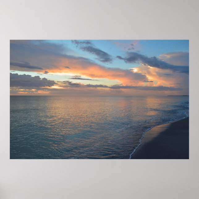 Sunset Refletions on Vatten Poster (Framsidan)