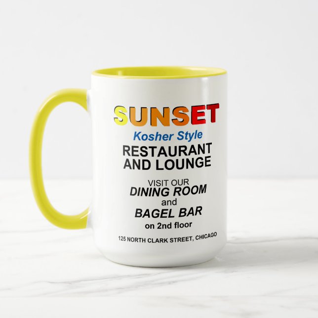 Sunset Restaurant and Lounge, Chicago, IL Mugg (Vänster)
