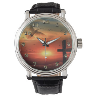Sunset Resurrection Dove och Kor Armbandsur