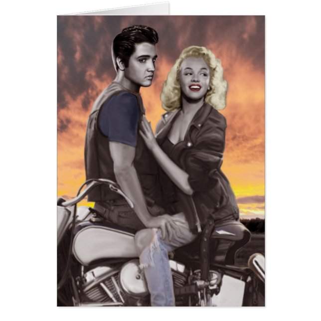 Sunset Ride Hälsningskort (Framsidan)