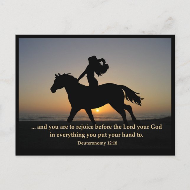Sunset Ride POSTCARD Vykort (Framsida)