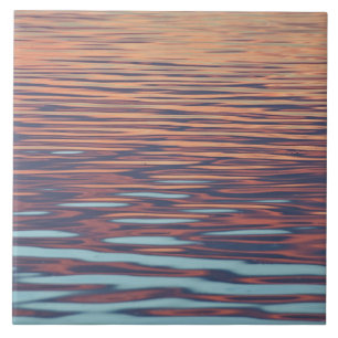 Sunset Ripples på Vatten Kakelplatta