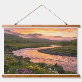 Sunset River Panorama – Nature Poster & Tapestry